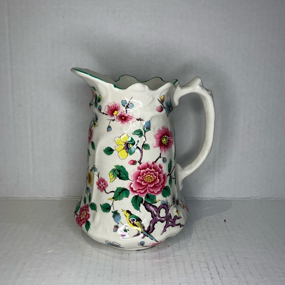 Old Foley - James Kent - Chinese Rose - milk jug - porcelain - England